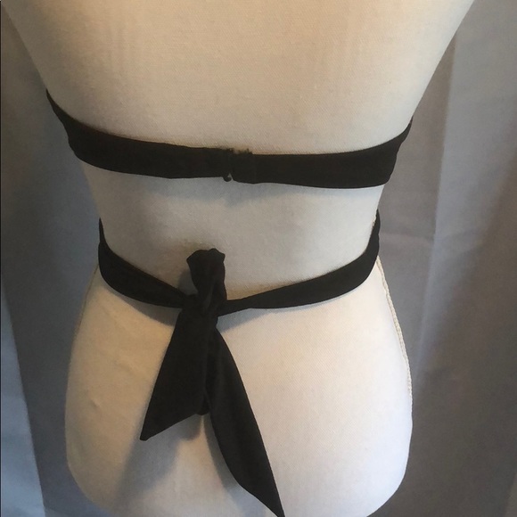 PINK black strapless bikini top - Picture 2 of 2